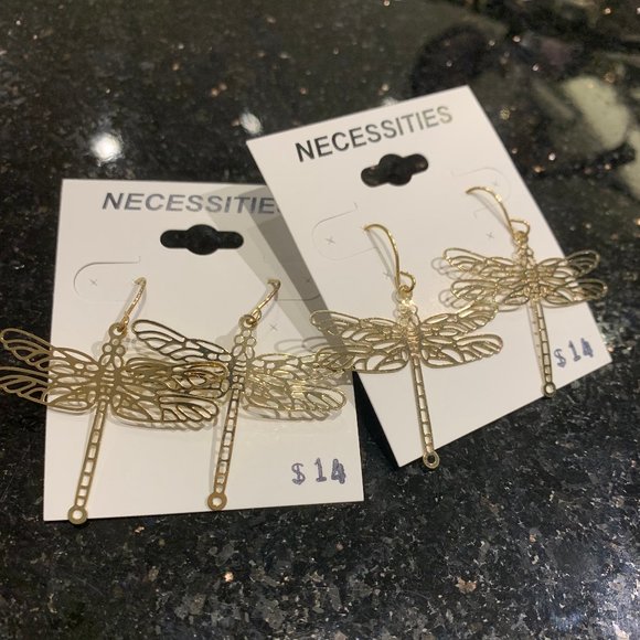 DRAGON FLY EARRINGS - Picture 2 of 3